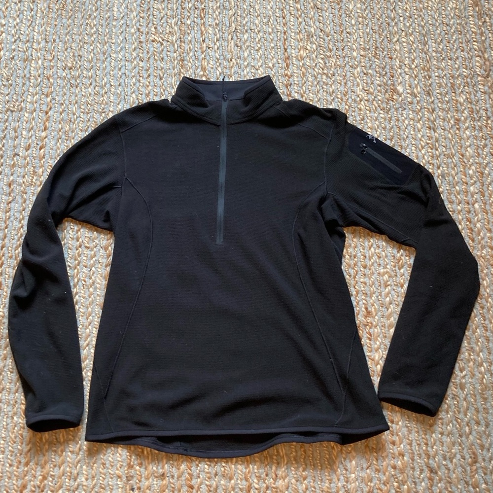 Arc’teryx Delta Lt women’s quarter zip M black